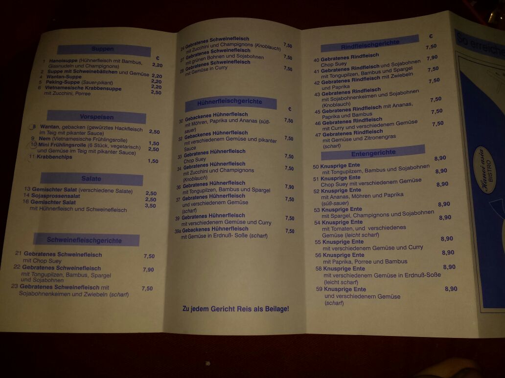Hanoi Asia Photo Menu 2