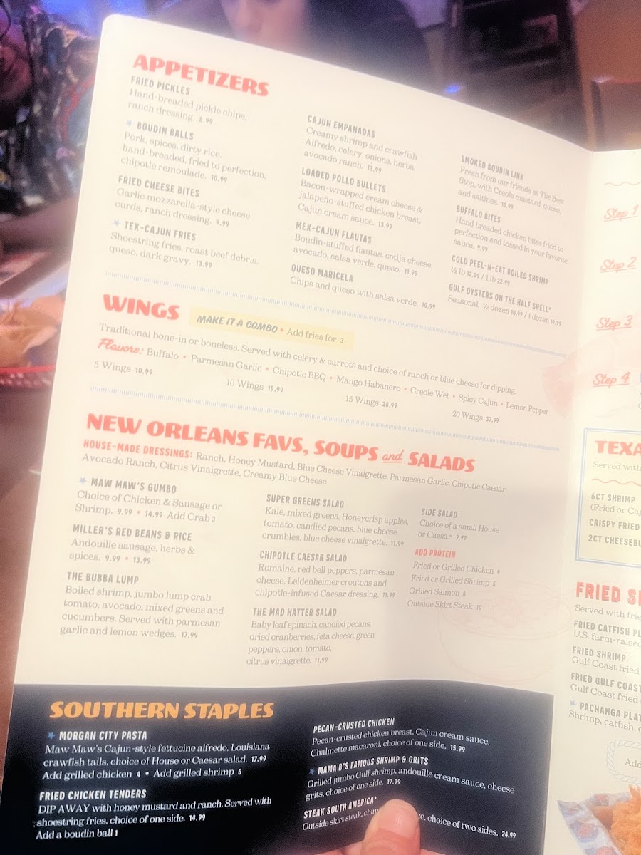BB's Cajun Cantina Photo Menu 3