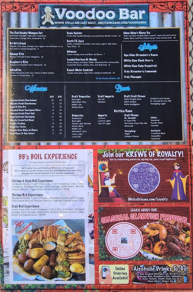 BB's Cajun Cantina Photo Menu 5