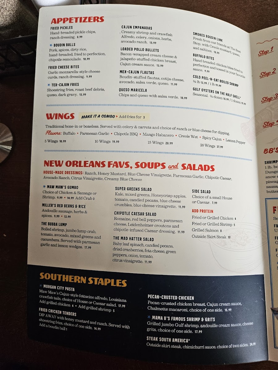 BB's Cajun Cantina Photo Menu 7