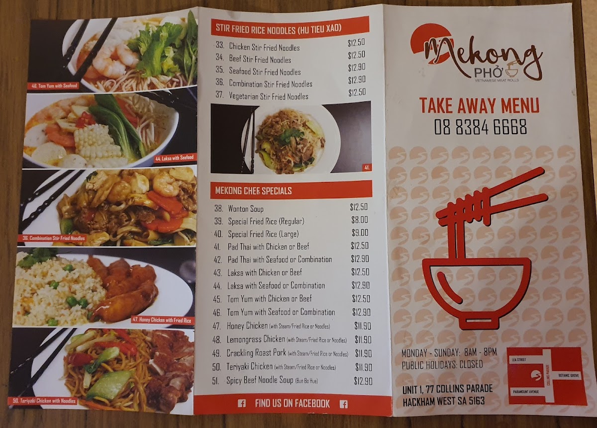 Mekong Phở Photo Menu 2