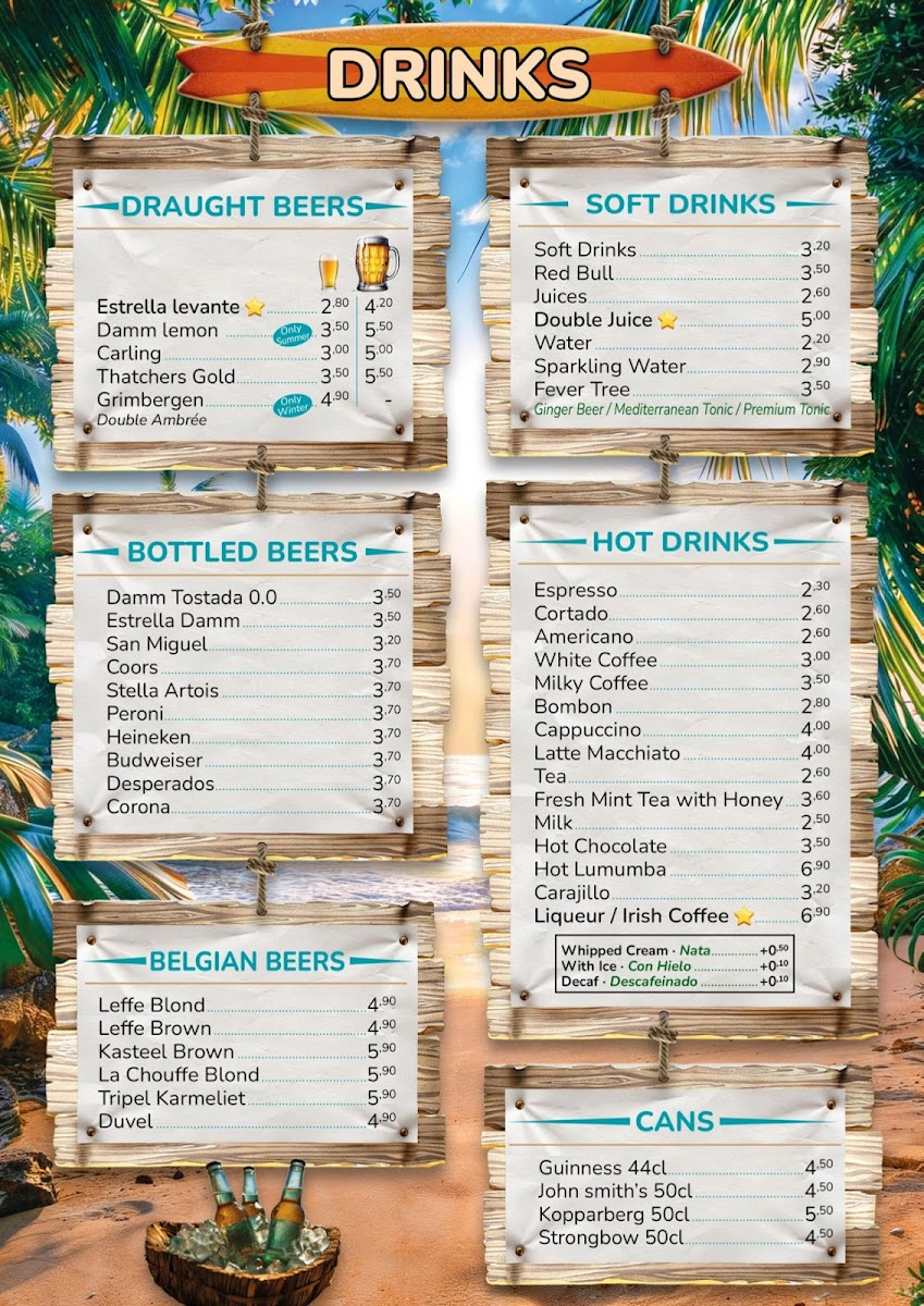 Rica`s Cocktailbar & Restaurant Photo Menu 4