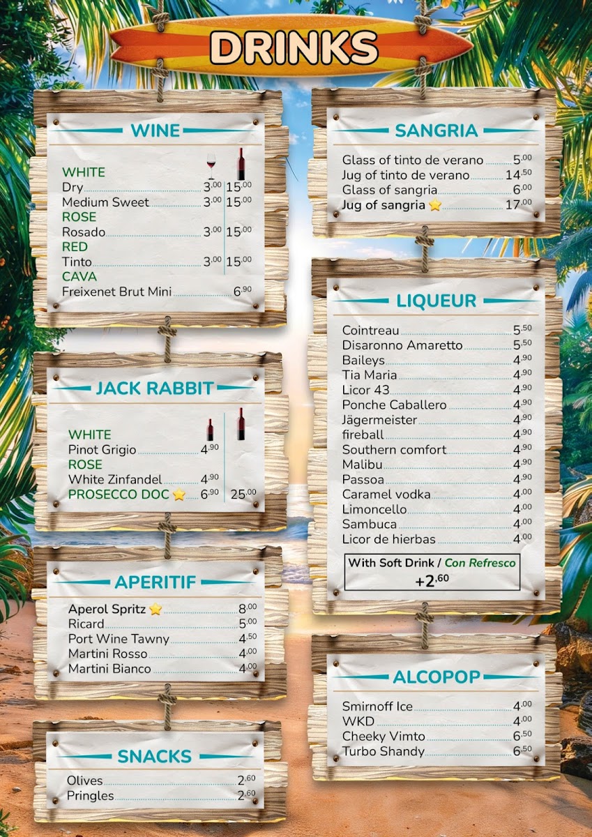 Rica`s Cocktailbar & Restaurant Photo Menu 5