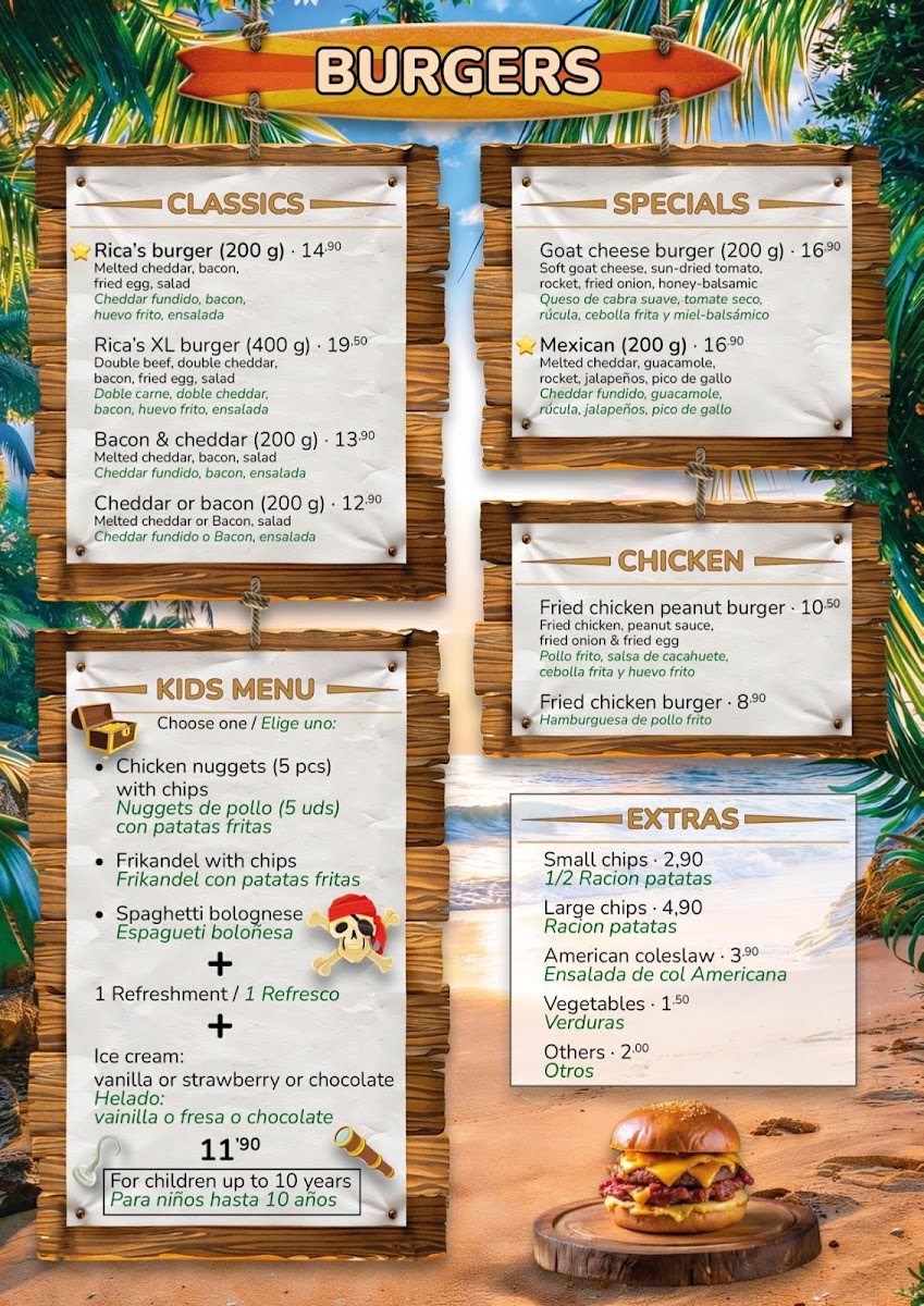 Rica`s Cocktailbar & Restaurant Photo Menu 6