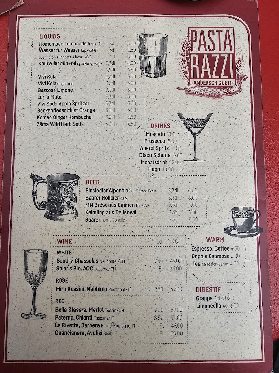 Pastarazzi Photo Menu 3