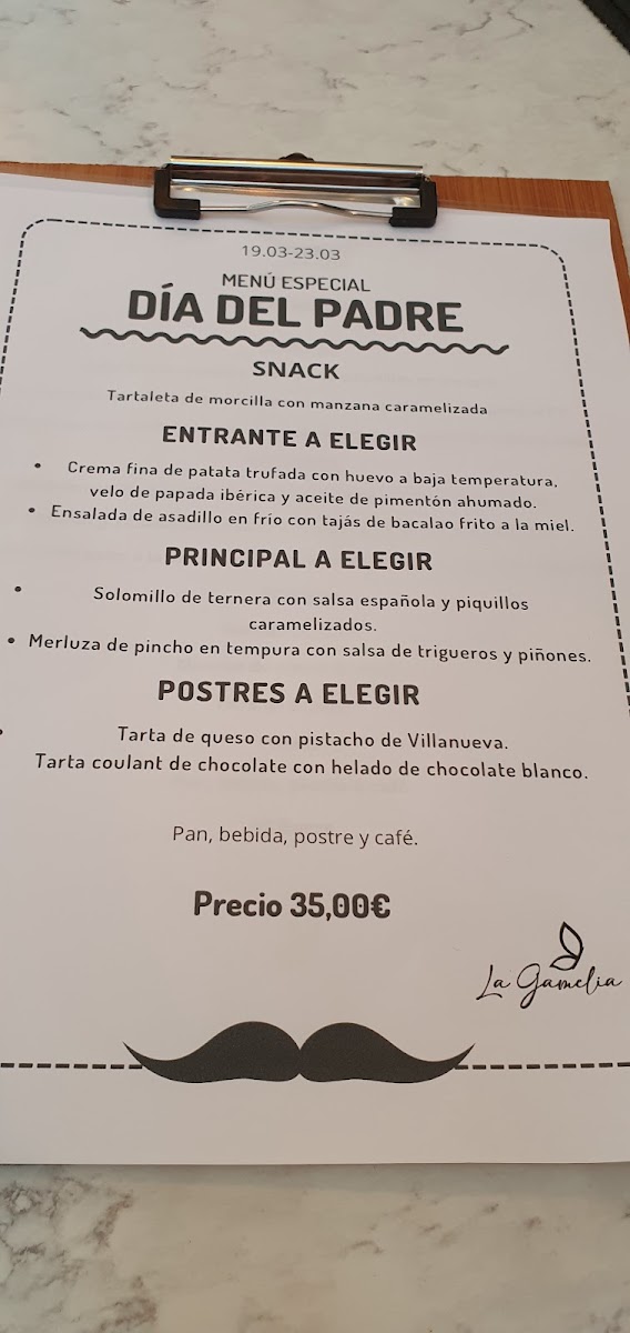 Restaurante La Gamelia Photo Menu 2