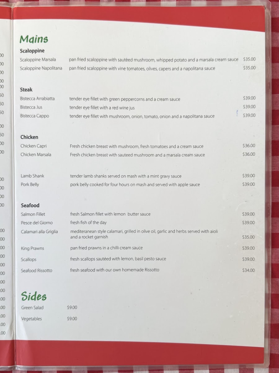 Scalini's Italian Restaurant & Pizzeria Photo Menu 3