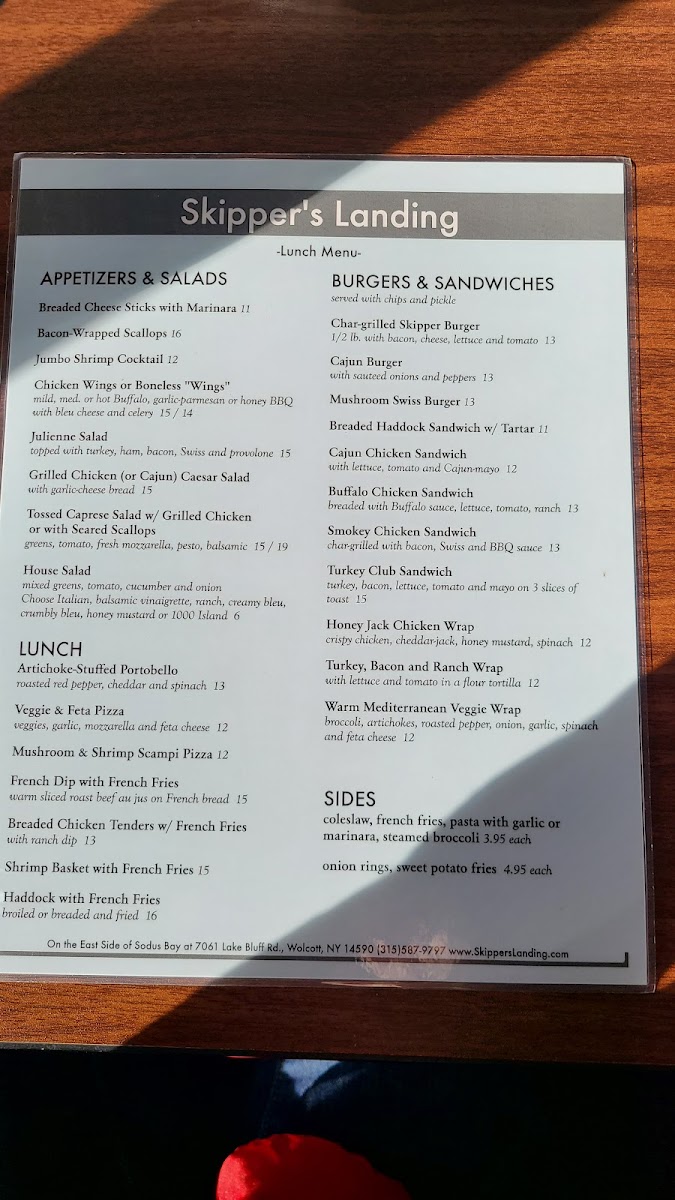 Skipper's Landing Restaurant Photo Menu 9