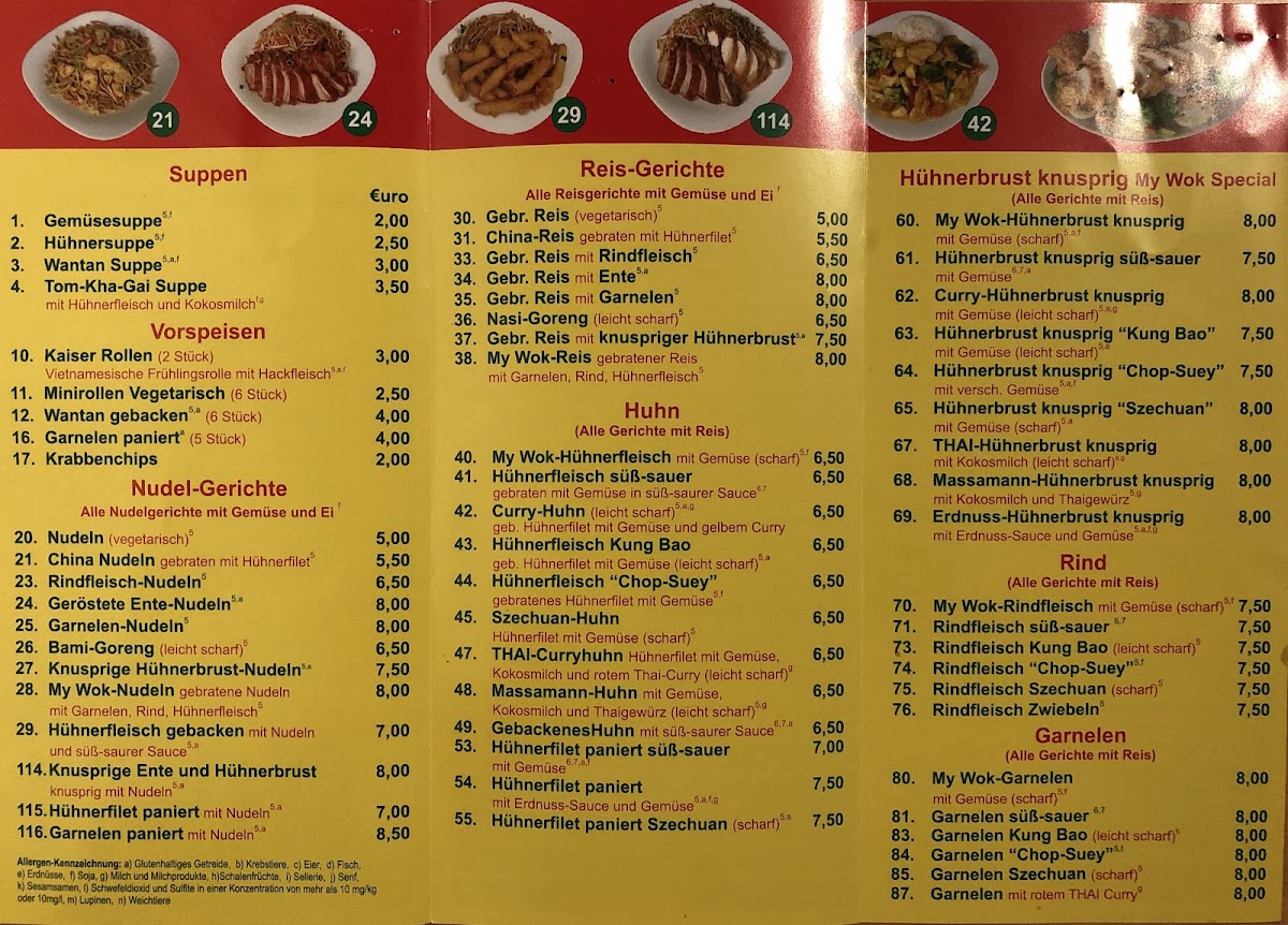 MyWok Asia Gourmet - Lieferservice Photo Menu 8