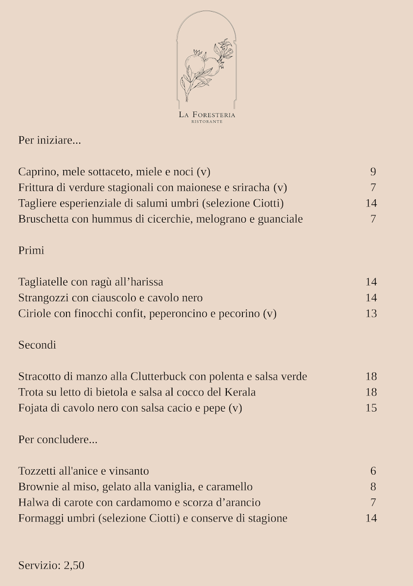 La Foresteria - Ristorante - Trevi Photo Menu 1