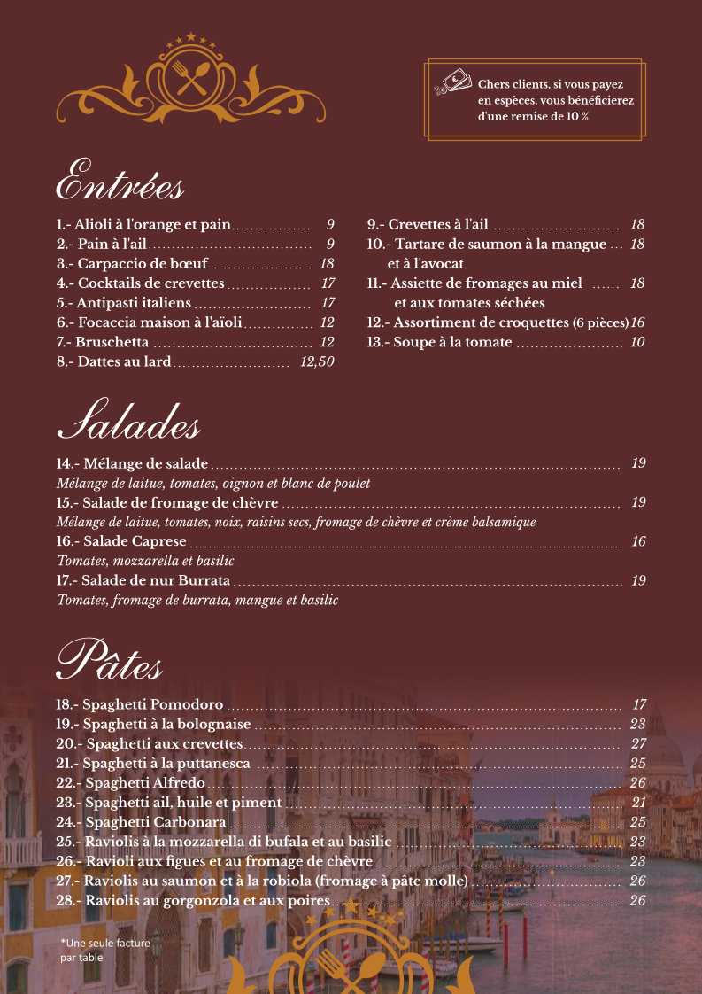 BEL SIT, TRATTORIA & PIZZERIA Photo Menu 7
