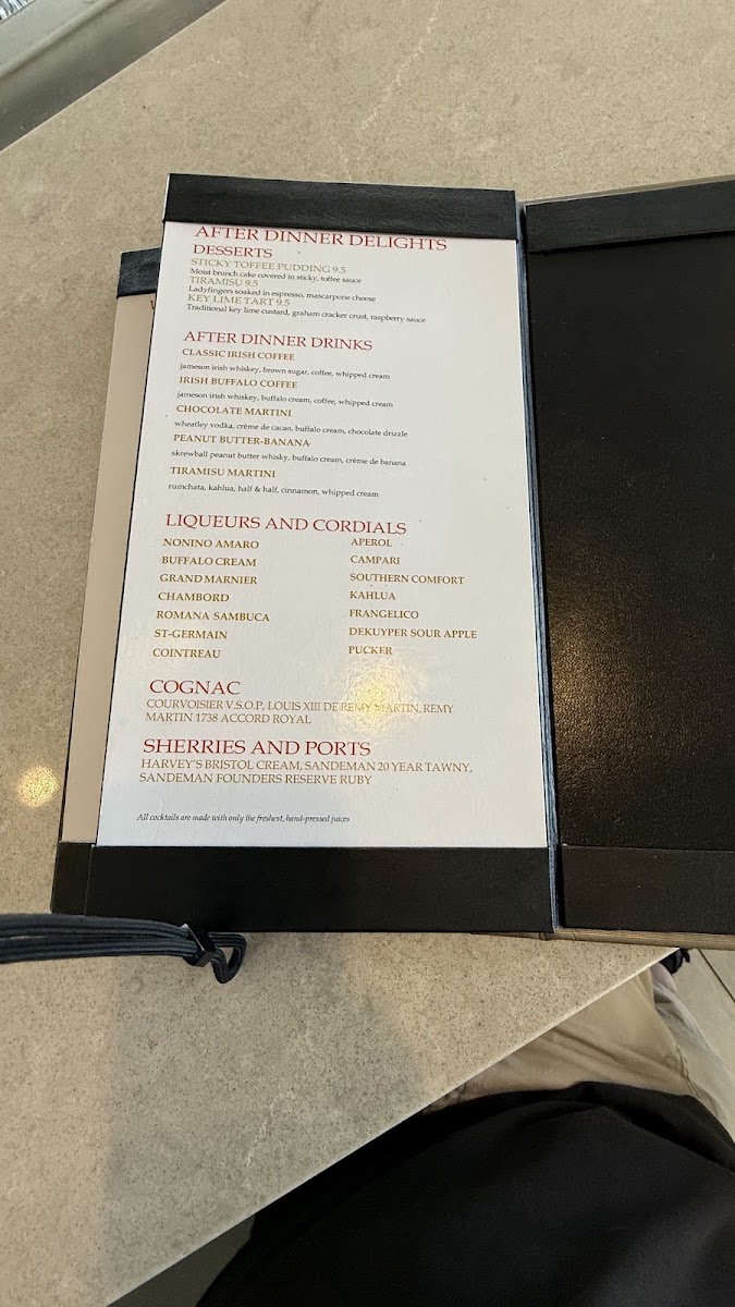 Charley's Cabana Bar Photo Menu 2