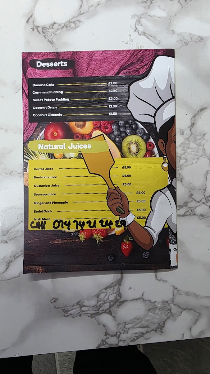 Kam's Kitchen Photo Menu 1