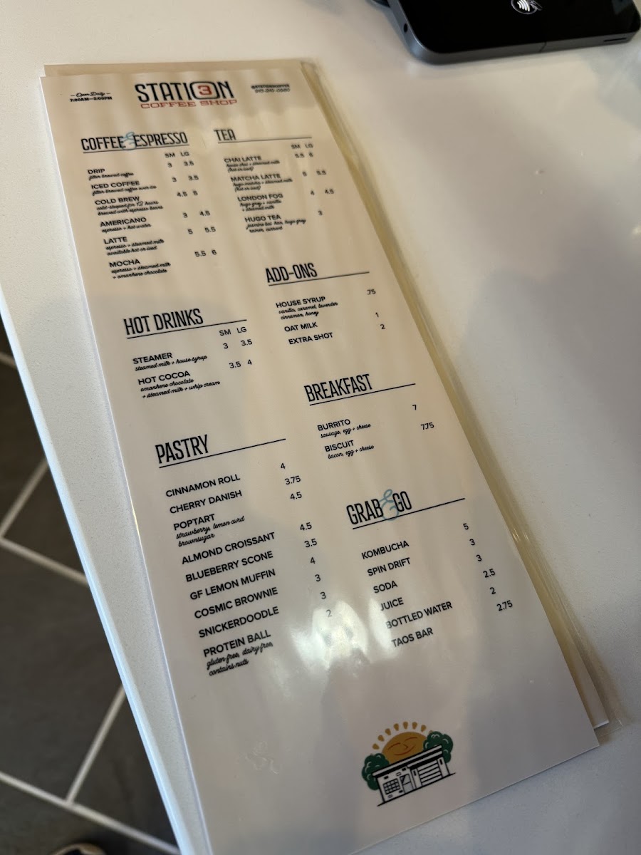 Station 3 Coffee Shop Photo Menu 3