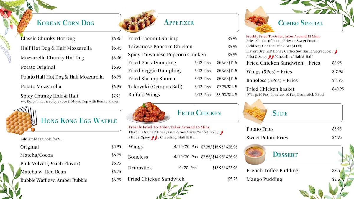 Tsaocaa Tea Naples Photo Menu 1