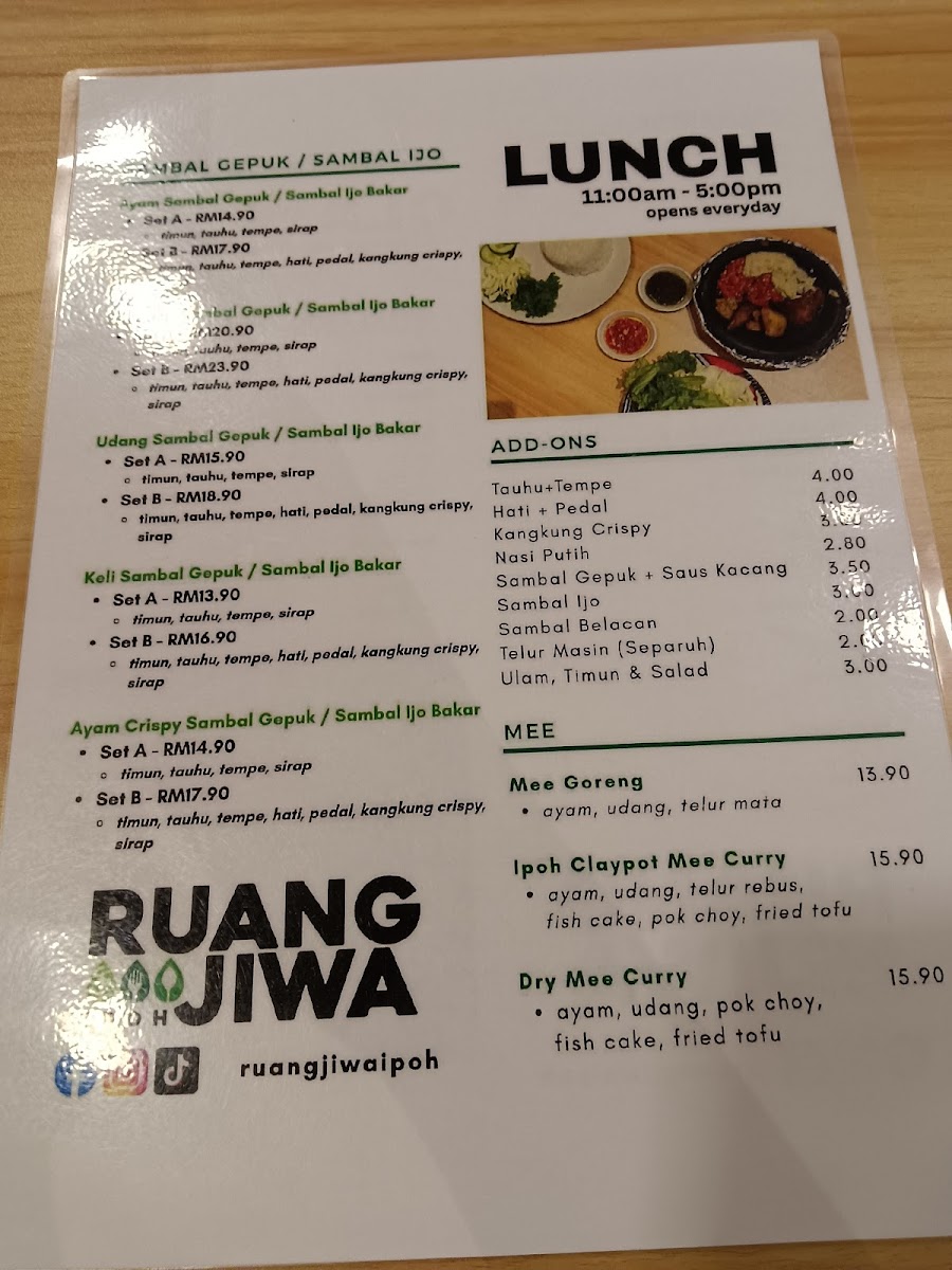 Ruang Jiwa Ipoh Photo Menu 2