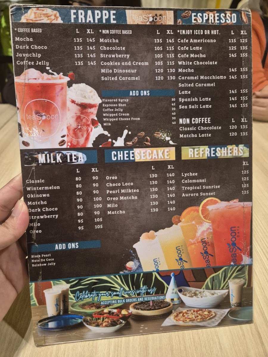 TeaSpoon Cafe Juan Luna Branch Photo Menu 2