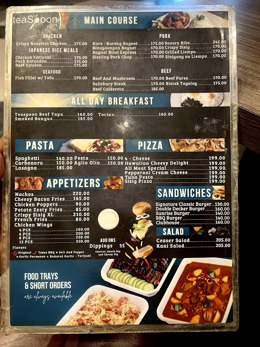 TeaSpoon Cafe Juan Luna Branch Photo Menu 4