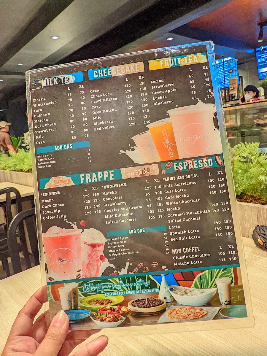 TeaSpoon Cafe Juan Luna Branch Photo Menu 5
