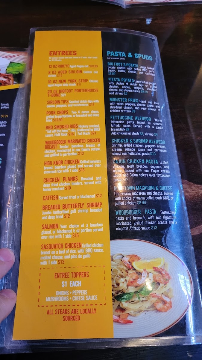 Woodbooger Grill Photo Menu 2
