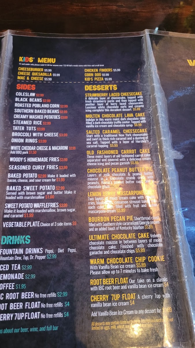 Woodbooger Grill Photo Menu 3