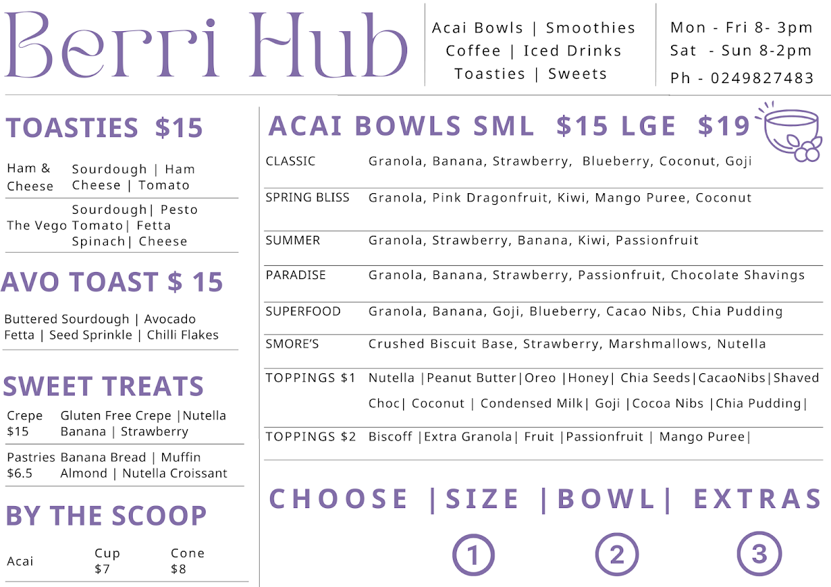 Berri Hub Photo Menu 2