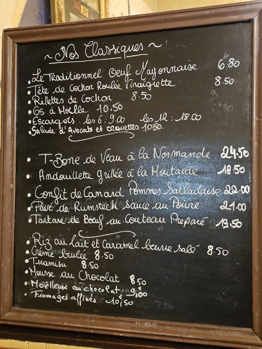 Le Bouchon (Rue de l’Amiral Hamelin) Photo Menu 1