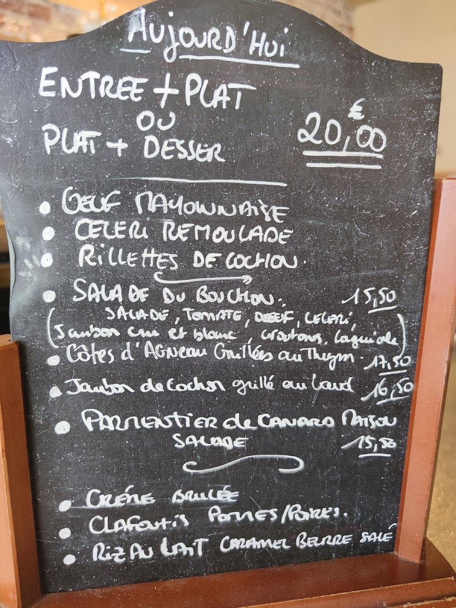 Le Bouchon (Rue de l’Amiral Hamelin) Photo Menu 7