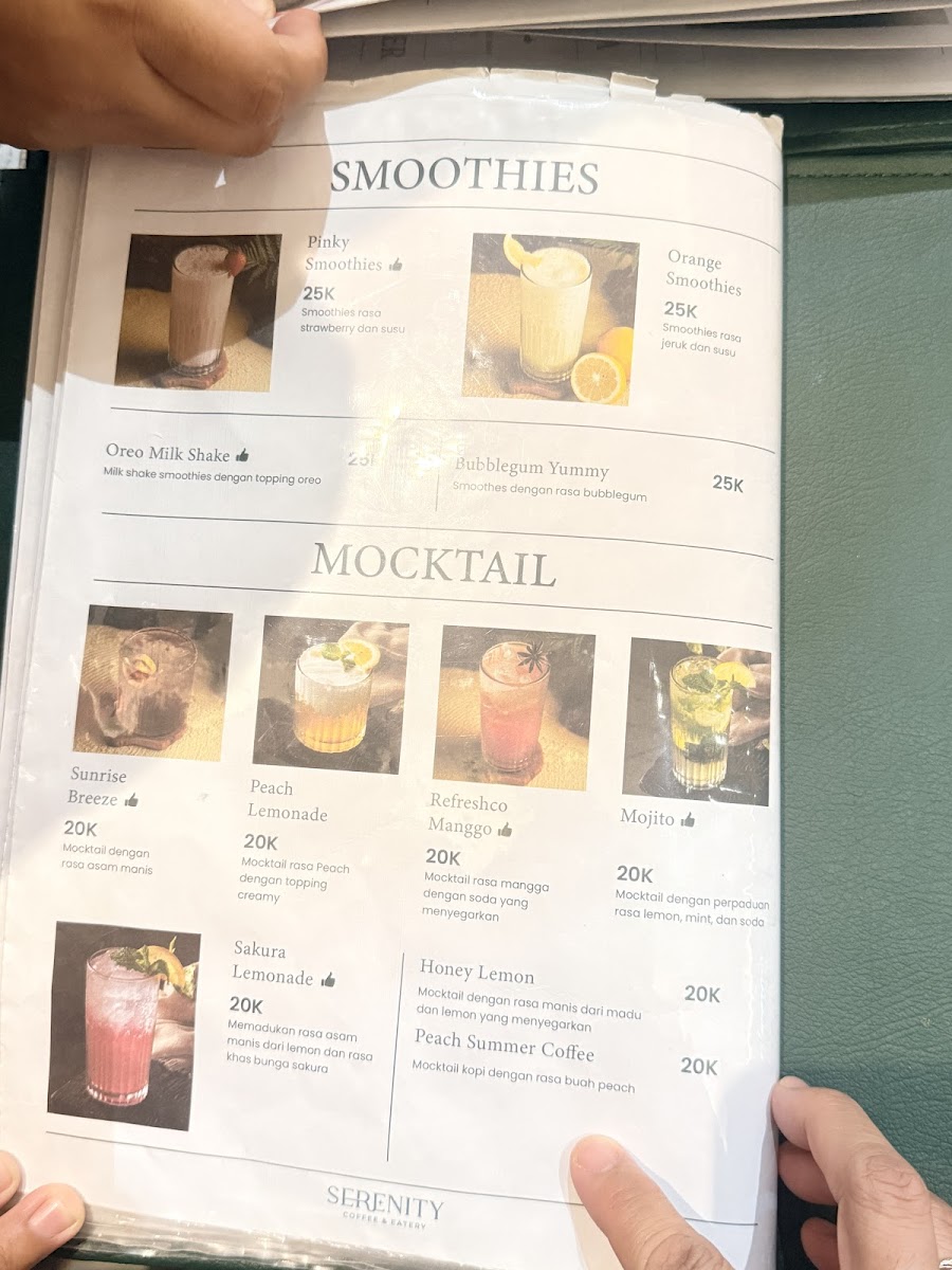 Serenity Coffee & Eatery Sidareja Photo Menu 2