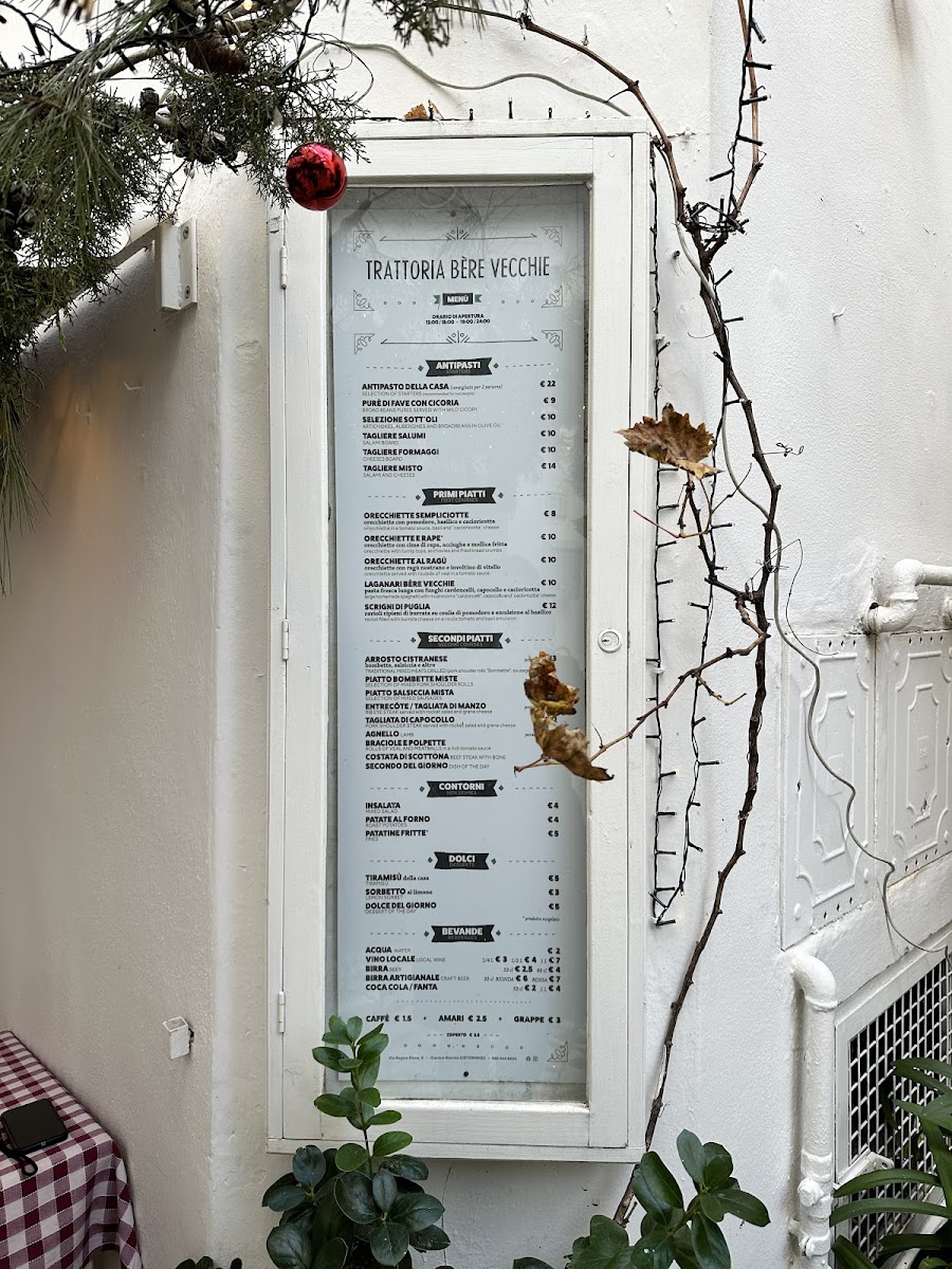 Trattoria Bère Vecchie Photo Menu 10