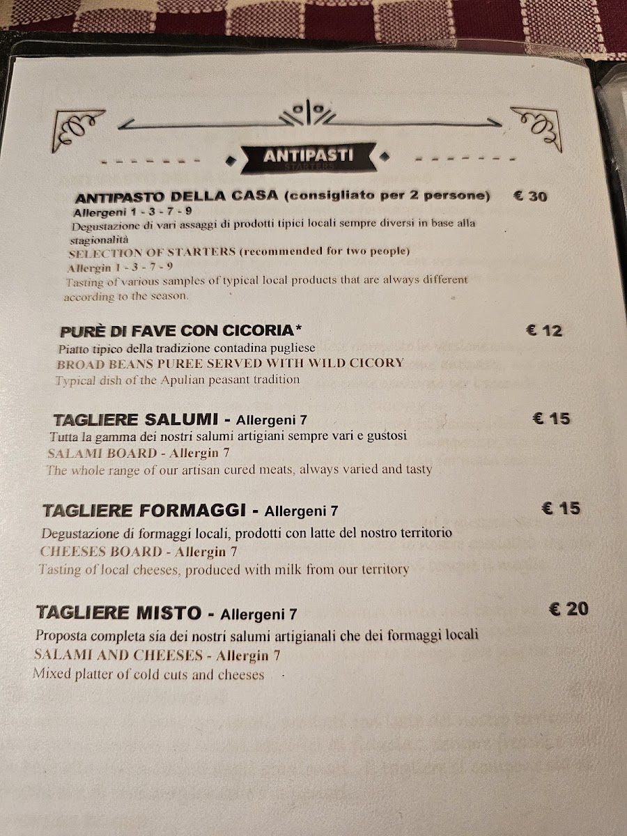 Trattoria Bère Vecchie Photo Menu 4