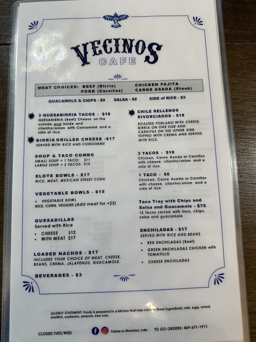 Vecinos Cafe Photo Menu 5