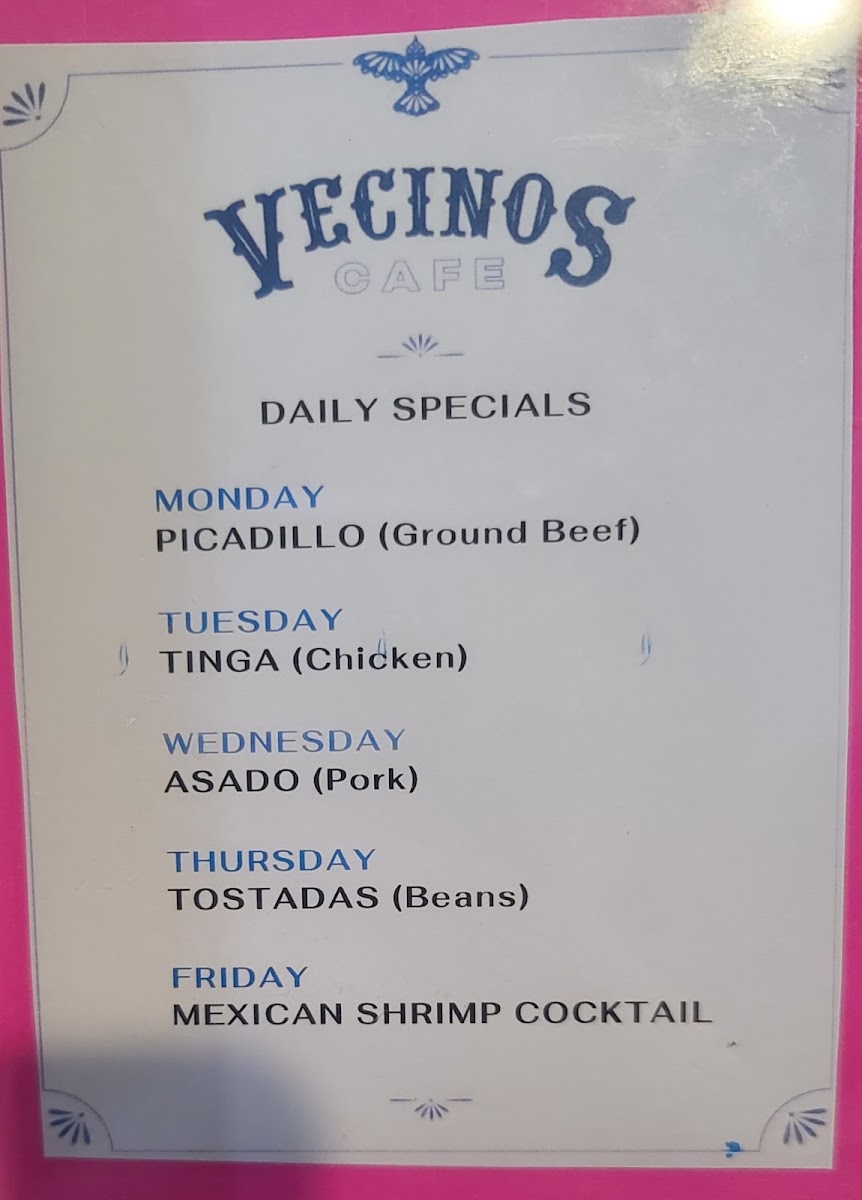 Vecinos Cafe Photo Menu 6