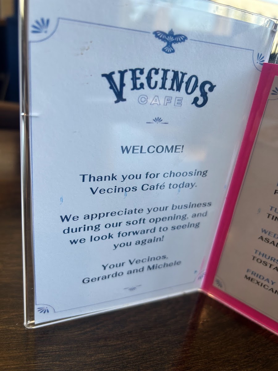 Vecinos Cafe Photo Menu 9