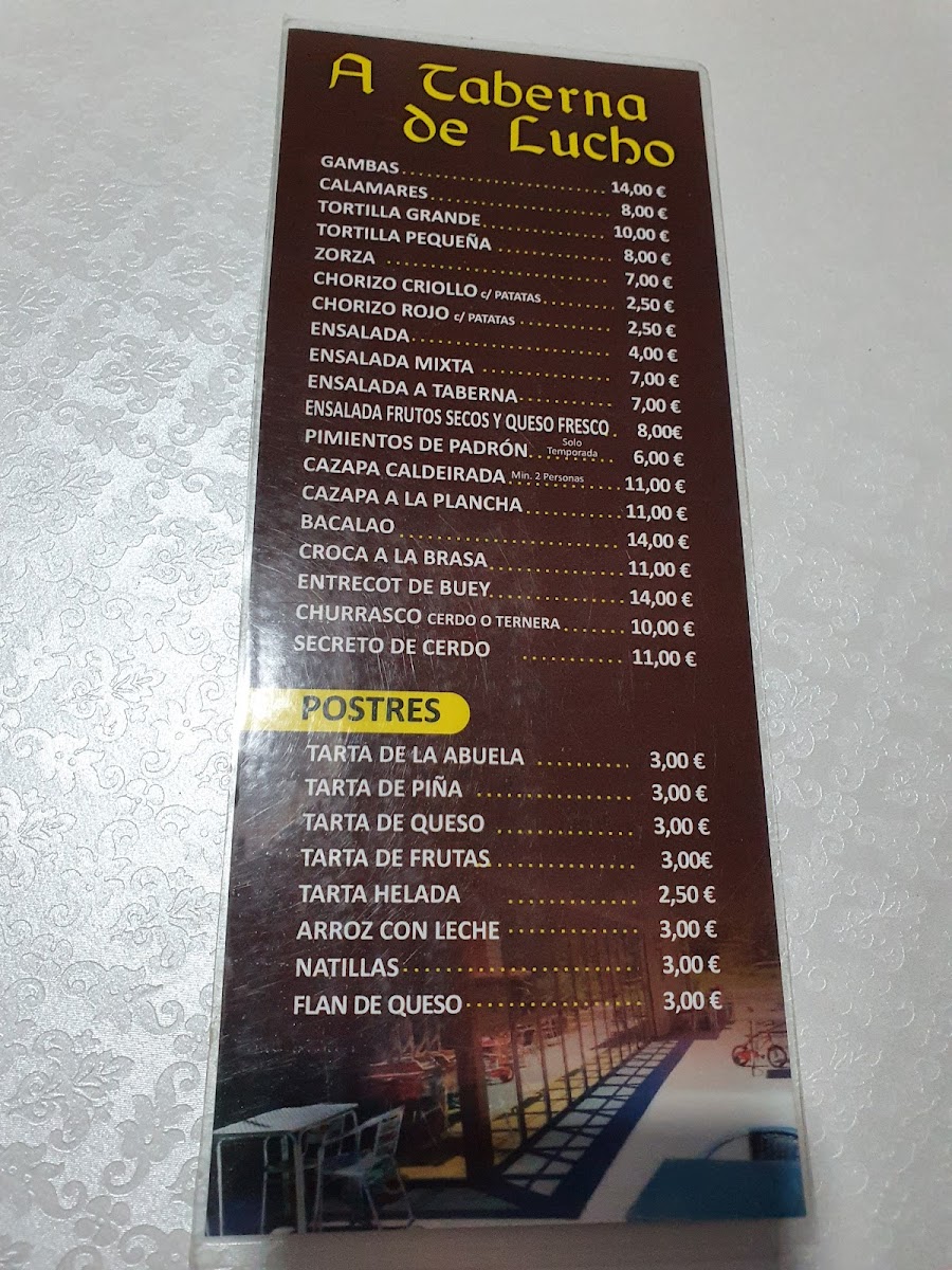 A Taberna de Lucho Photo Menu 6