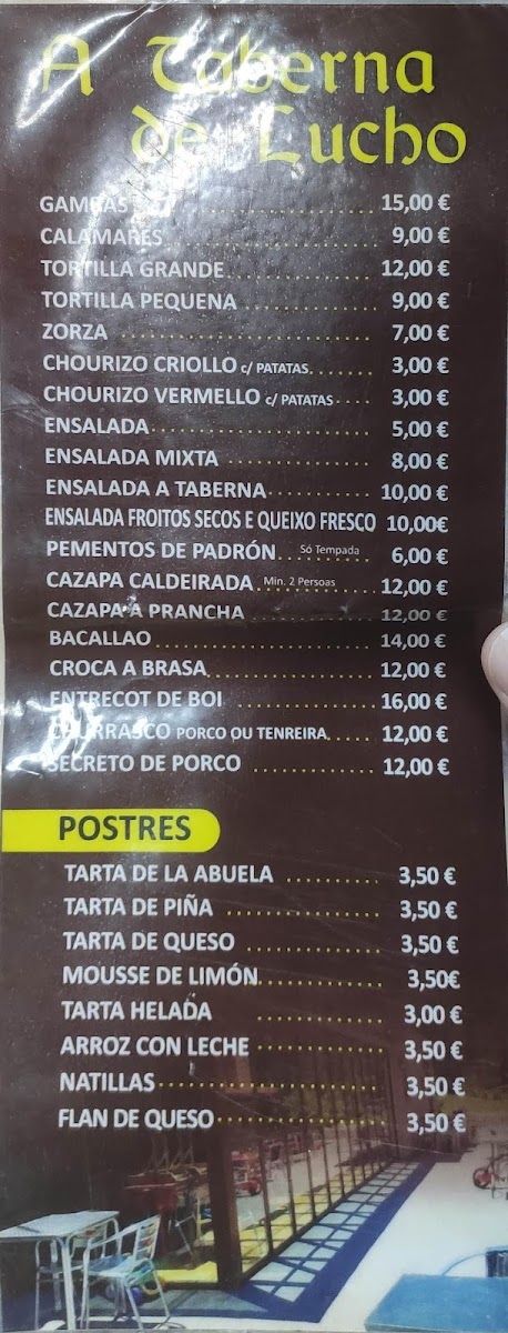 A Taberna de Lucho Photo Menu 7