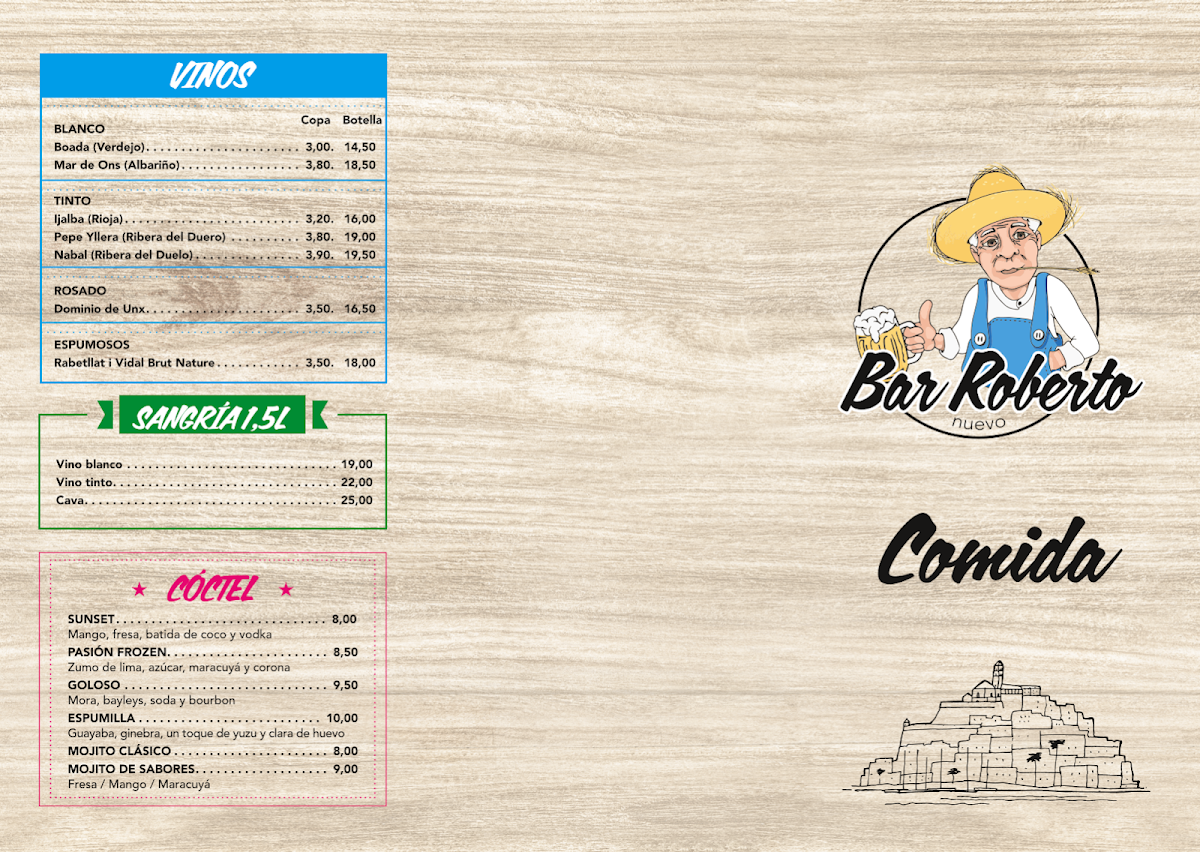 BAR ROBERTO IBIZA (Nuevo) Photo Menu 1