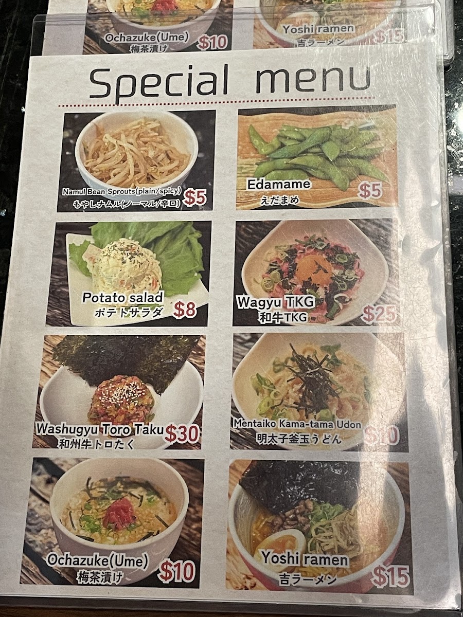 Carl OG3 Burger Shop Photo Menu 2