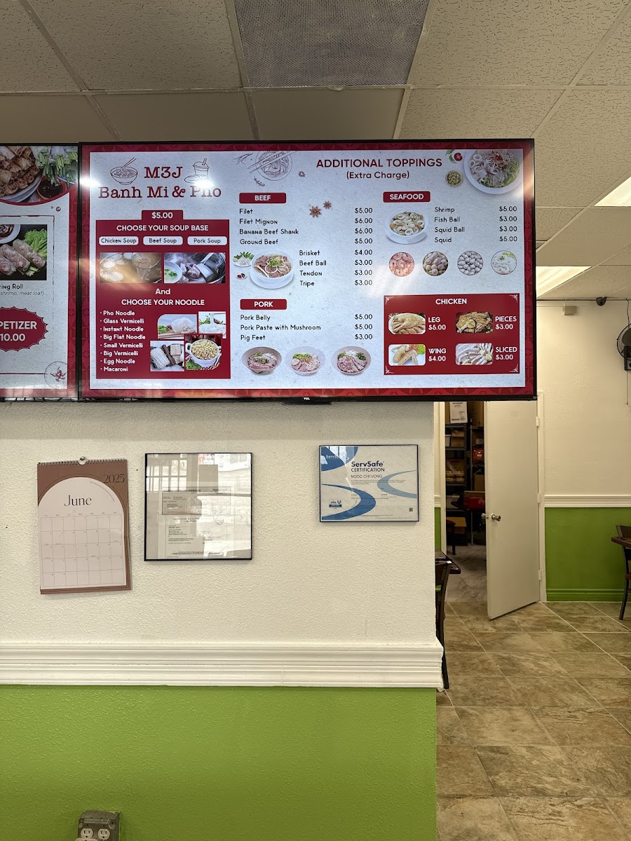 M3J Bánh Mì & Pho Photo Menu 1