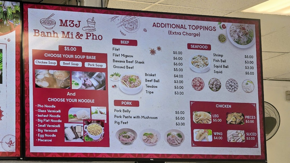 M3J Bánh Mì & Pho Photo Menu 3