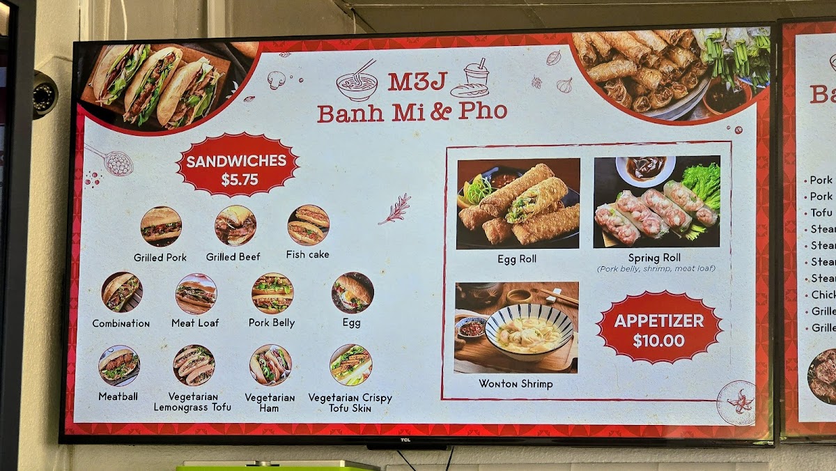M3J Bánh Mì & Pho Photo Menu 7
