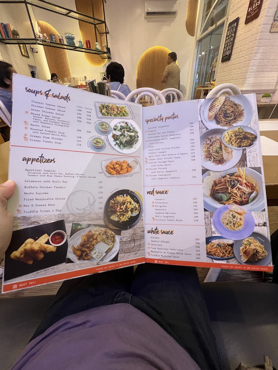 The Old Spaghetti House Photo Menu 2