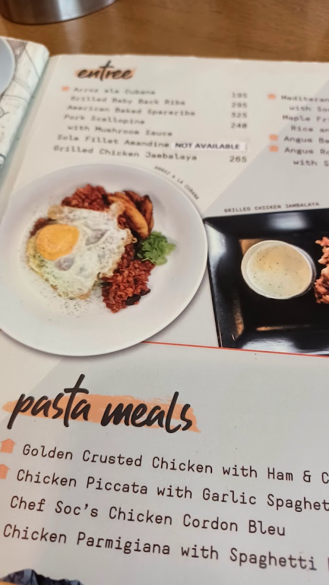 The Old Spaghetti House Photo Menu 5