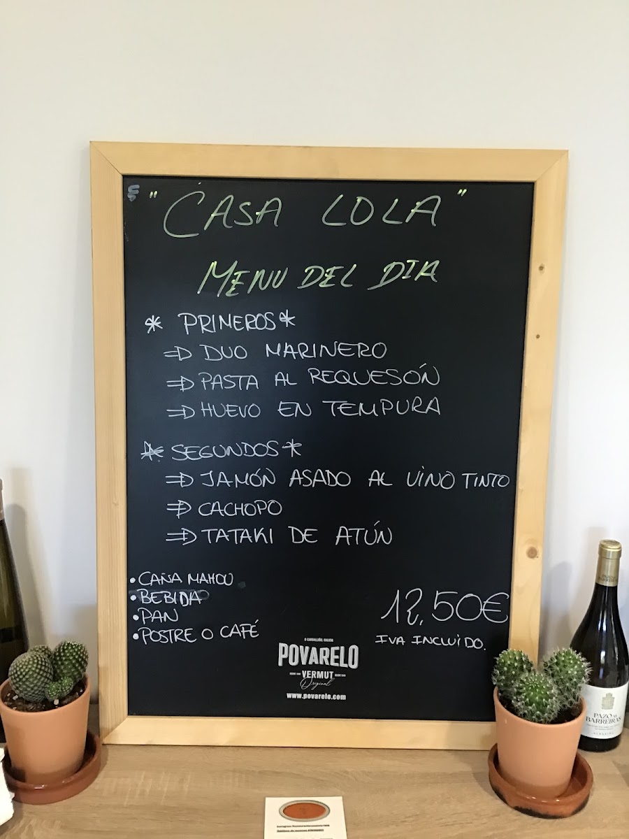 Restaurante casa Lola 1968 Photo Menu 3
