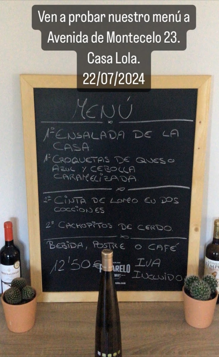Restaurante casa Lola 1968 Photo Menu 5
