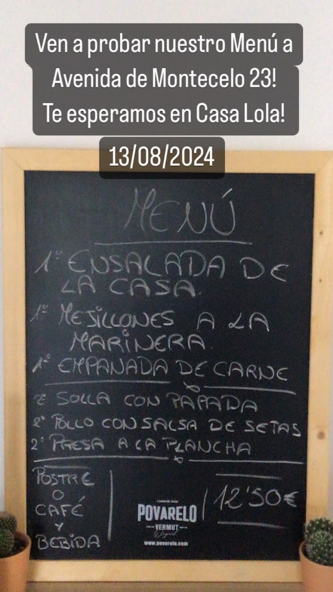 Restaurante casa Lola 1968 Photo Menu 6