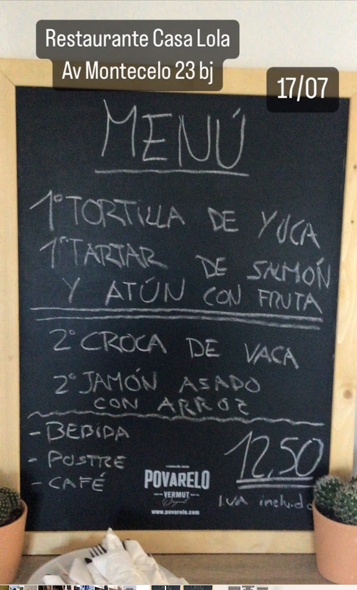 Restaurante casa Lola 1968 Photo Menu 8