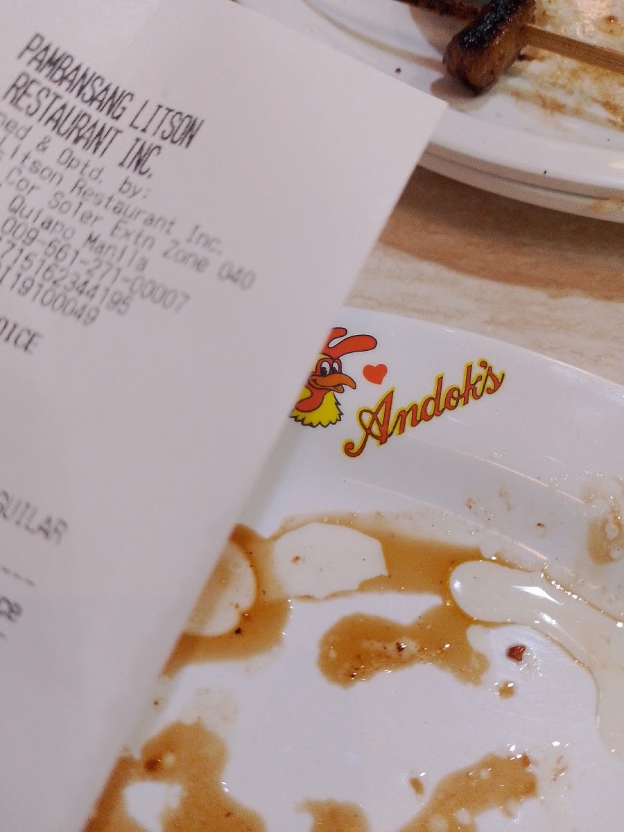 Andok's Quezon Blvd., Quiapo Photo Menu 2