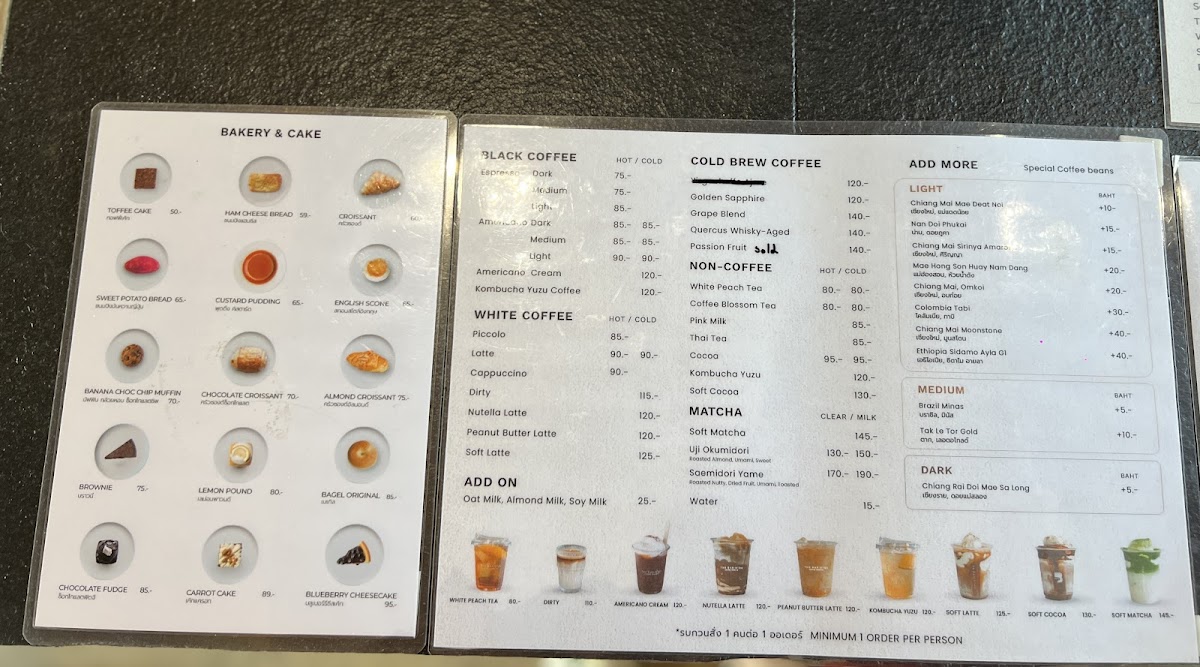 The Baristro Coffee Roaster Photo Menu 2