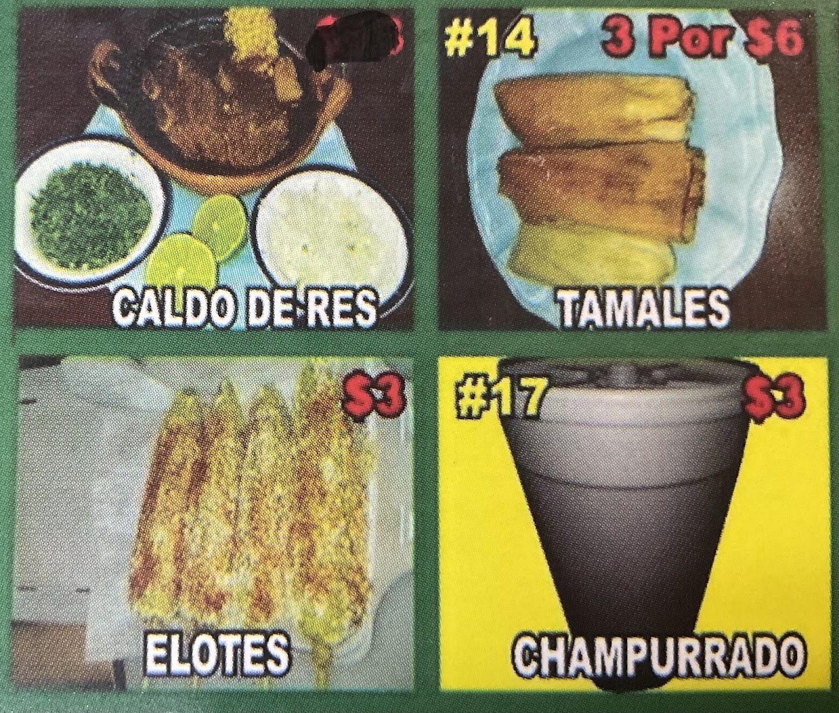 Sunshine Food Mart Mexican Food Photo Menu 2